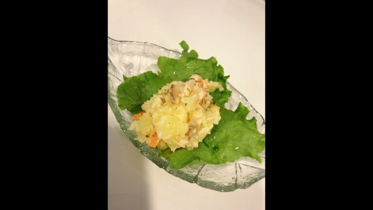 10分でできる、いぶりがっこ入りポテサラ