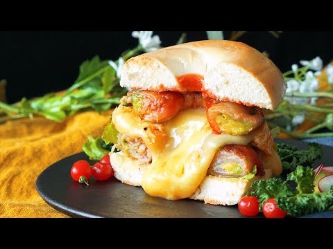 【巻き巻きしちゃお】肉巻きアボカドベーグル🥑