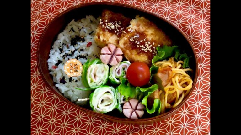 【お弁当作り】はんぺんチーズフライ弁当 lunchbox bento