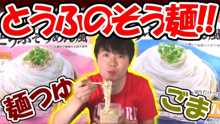 【糖質制限】紀文のとうふそうめん風がうまい!!糖質は普通のそうめんの7分の1!!