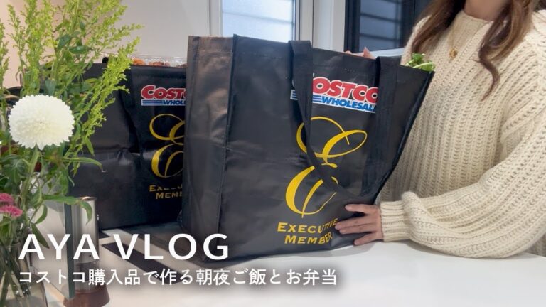 コストコ購入品で作る朝夜ごはんとお弁当🍱下味冷凍・作り置き｜猫と子供と暮らす主婦vlog🐱