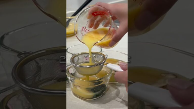 フライパン🍳で茶碗蒸し