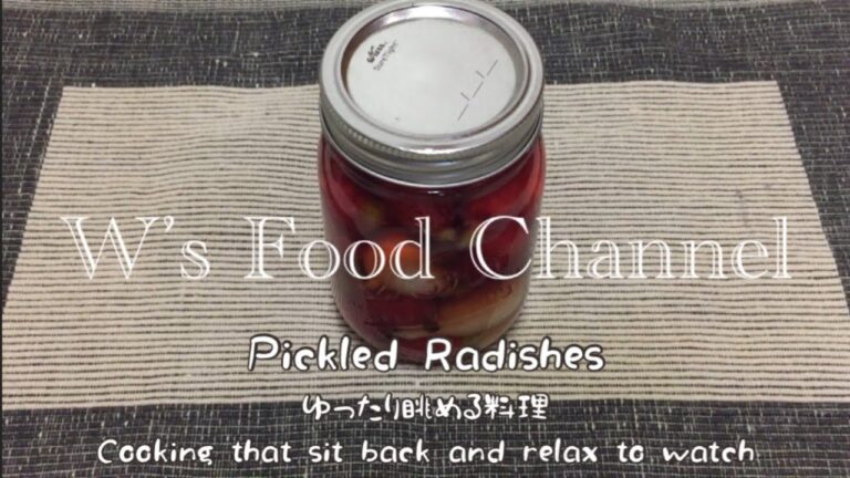 ラディッシュのピクルスおうちごはん[簡単レシピ]インスタ映え(vlog)（料理音）ASMR W’s Pickled radishes[CookingMovie]151)忙しい主婦に捧げる料理