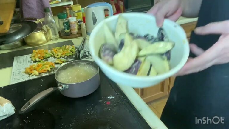 今日は野菜かき揚げ