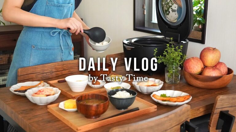 キッチン好きな主婦の日常／キッチン掃除と新しい炊飯器と無印購入品／Vlog