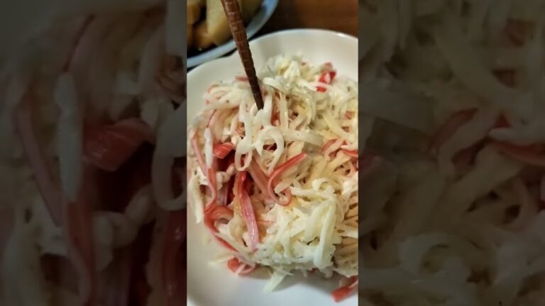 大根とカニカマサラダ　1月23日　＃Shorts