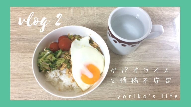 【vlog２】ガパオライスと情緒不安定╱独身OL╱一人暮らし