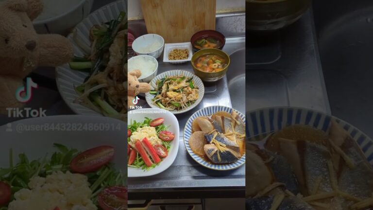 今日の朝ごはん🙇ｵｽｽﾒはお久しブリ大根＆ニラ玉もやし🙇ブリ大根の主役はﾌﾜﾄﾛ大根👍月末の家計ﾋﾟﾝﾁの救世主もやし君👍＃shorts＃朝ごはん＃ブリ＃もやし