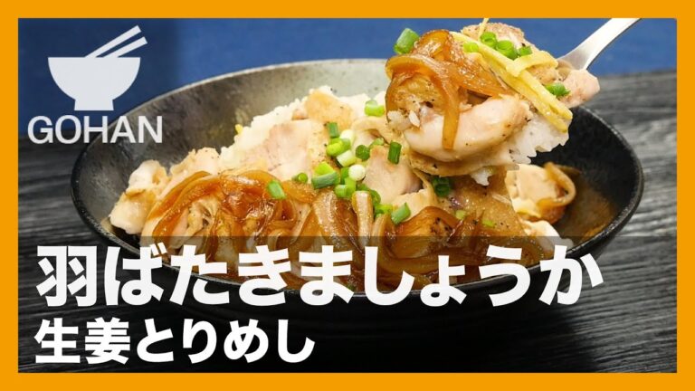 【簡単レシピ】羽ばたきましょうか『生姜とりめし』の作り方【男飯】