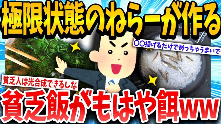 【2ch雑学スレ】貧乏飯を極めたねらーさんたちの末路ww【ゆっくり解説】