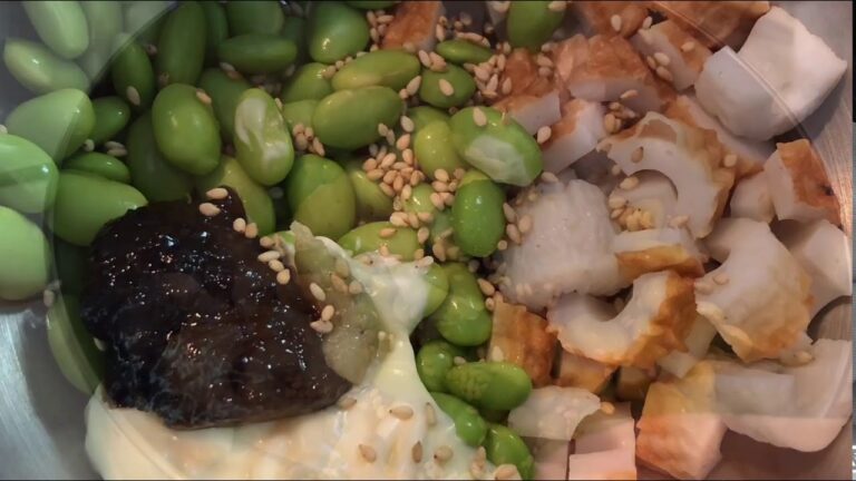 1品.com  枝豆と竹輪のマヨ海苔和え♪