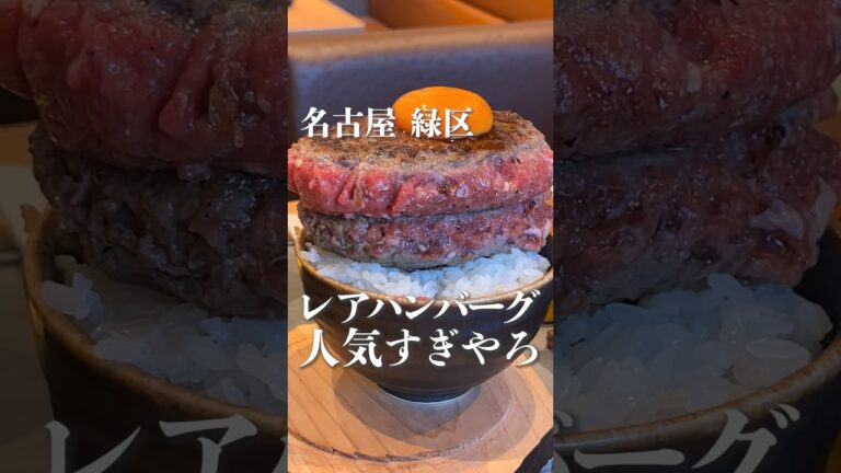 【名古屋グルメ】レアハンバーグ人気すぎやろ！