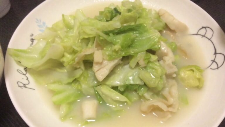 香味ペーストこれ一本で決まりで作った！ ホタテとキャベツ炒め