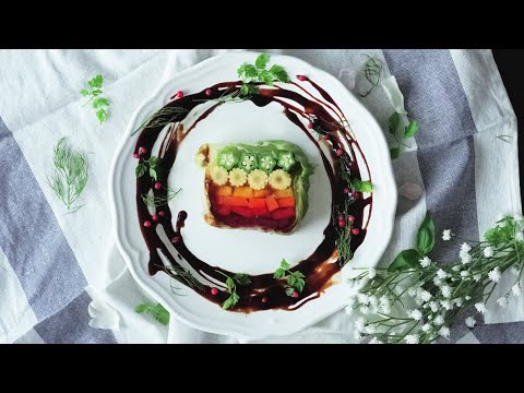 夏野菜の虹色テリーヌ【色の魔法】