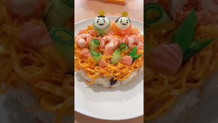 ひな祭り　寿司ケーキ
