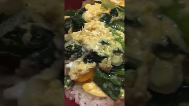 小松菜🥬のたまご丼(^^)