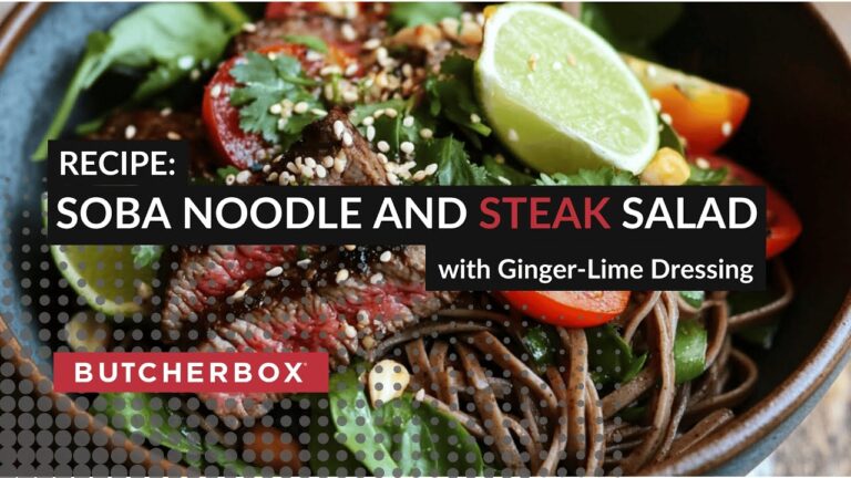 Chef Angus' Soba Noodle and Steak Salad With Ginger-Lime Dressing