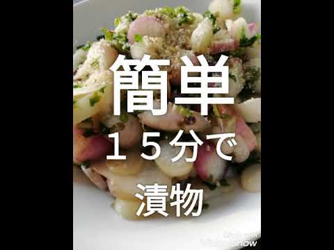 簡単１５分で漬物