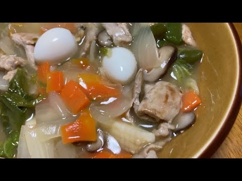 【料理log】野菜たっぷり！タマノイのパーポー八宝菜