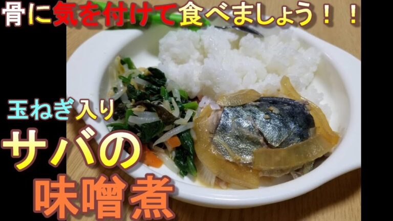 【元保育園栄養士が作る1歳児向け料理】~玉ねぎ入りサバの味噌煮~