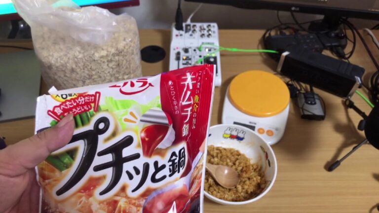 キムチ鍋の素で大失敗！オートミールでダイエット生活 21日目　～プチっと鍋　キムチ味