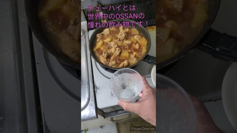 手羽元のさっぱり煮込で一杯！　素人料理OSSAN　 #料理 #煮る #簡単レシピ #おつまみ #独身 #ossan #鶏#手羽#節約#貧乏#質素#晩酌#酒#自炊