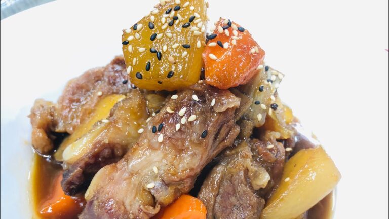 (5-2)カルビチム作り方(돼지 갈비 찜) #cooking #韓国料理 #韓国家庭料理 #スペアリブ