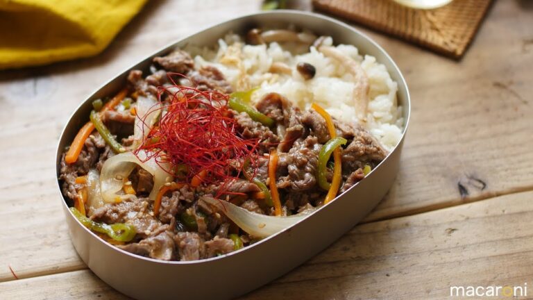 【ねぼすけ弁当】がっつり食べたい！ 15分で プルコギ 弁当 のレシピ 作り方