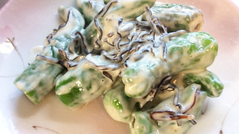 ししとうの塩昆布マヨ和え