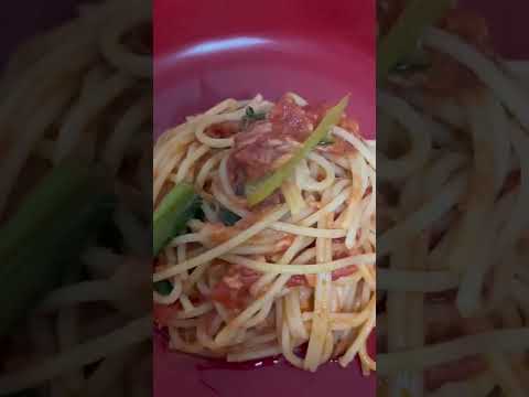 #Shorts ツナと小松菜のトマトパスタの作り方！！
