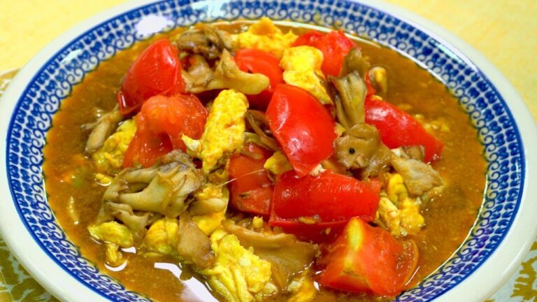 中華の定番！トマトと卵の中華きのこ炒め