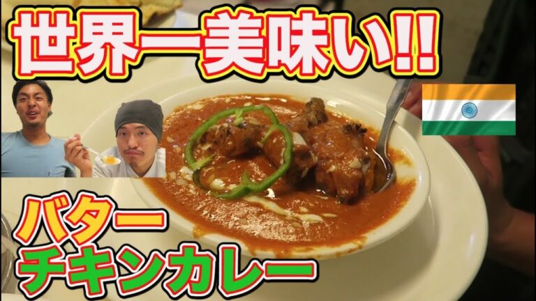 インドで世界一美味いカレーを食べてみた！最強バターチキンカレーは世界一!!ユーラシア大陸横断後編!!【137】