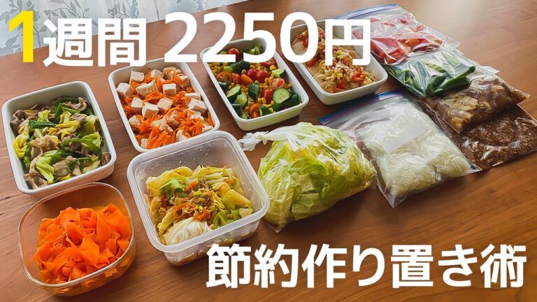 【1食225円】作り置き10品! 1週間の食事をまとめて作る料理研究家の簡単レシピ | 超節約術