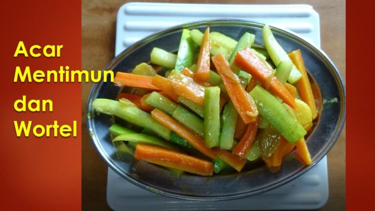 七つの成分！にんじん、きゅうり、玉ねぎなどの消費に。にんじん炒め, Acar Kuning