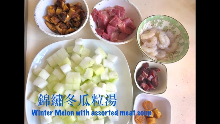 簡易湯水：錦繡冬瓜粒湯（Winter Melon with assorted meat soup- with eng sub)