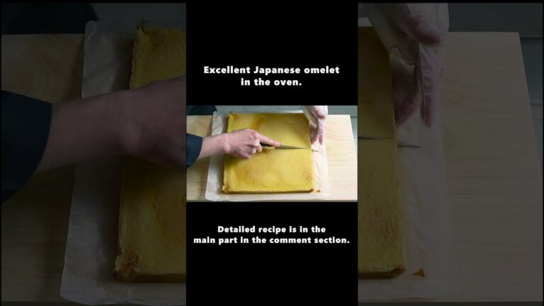Japanese omelette  cooking in the oven / 新食感の絶品卵焼き #shorts