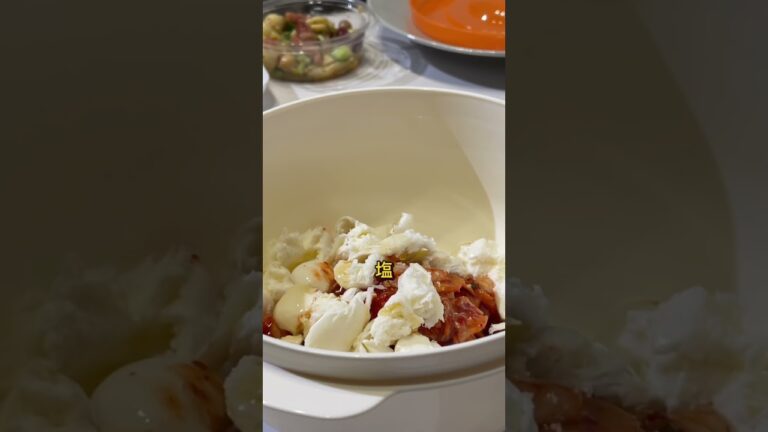 【おうち居酒屋】キムチとモッツァレラチーズ和え