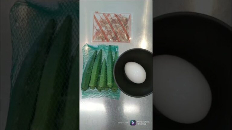 【簡単おつまみ】オクラ温玉　　おつまみ　Side dish    #お気楽暮らし #shorts