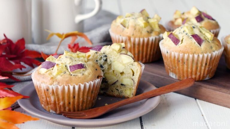 【ごろごろさつまいもマフィン】ホットケーキミックスで簡単！バターの風味が口いっぱいに♪｜macaroni（マカロニ）