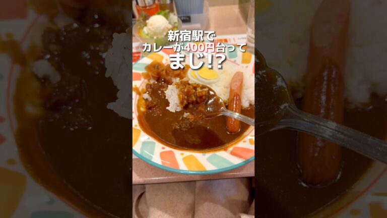 【新宿】新宿駅で激安カレー！ #新宿グルメ #東京グルメ