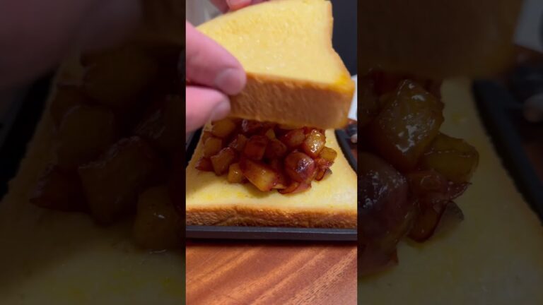 お手軽スイーツ！【フレンチアップルトースト】french apple toast#shorts