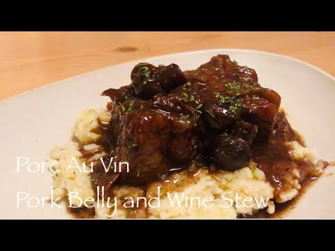 豚バラ肉のワイン煮込み / Porc Au Vin Rouge / Pork Belly And Red Wine Stew
