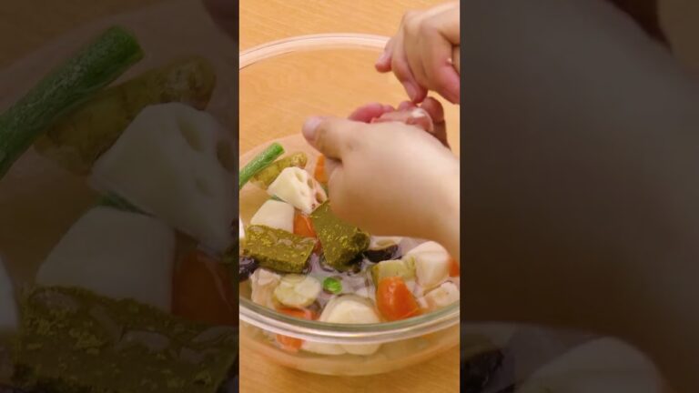 【包丁いらずで楽チン】和風野菜のレンジカレーの作り方 #shorts