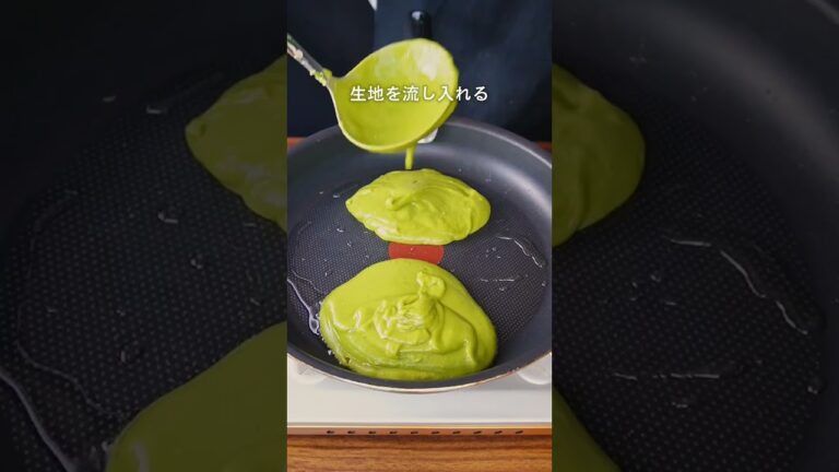 【ひと工夫でふわっふわに】低糖質抹茶パンケーキ #ダイエット #shorts