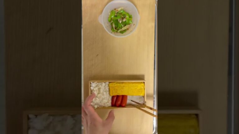 おかずは基本3品シンプル弁当★おぺこべんの詰め方～玉子焼きと赤ウインナー編～