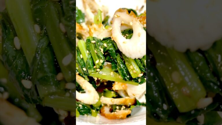 簡単！5分で完成/もう一品に【小松菜とちくわの和物】