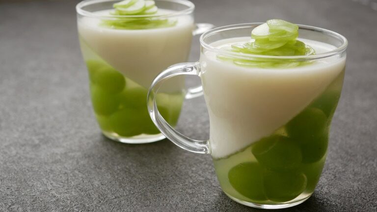 甘みあっさりグリーングレープミルクゼリー | Green Grape Jelly