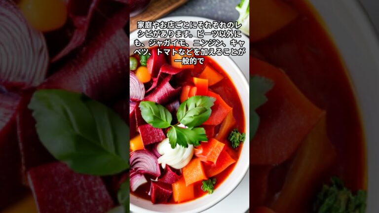 見た目も美しい！ビーツの鮮やかな赤色が特徴的な「ボルシチ」 #shorts