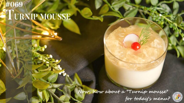 #69【ヘルシー大人ムース】カブのムース ～コンソメジュレ添えの作り方♪｜ASMR & MUSIC