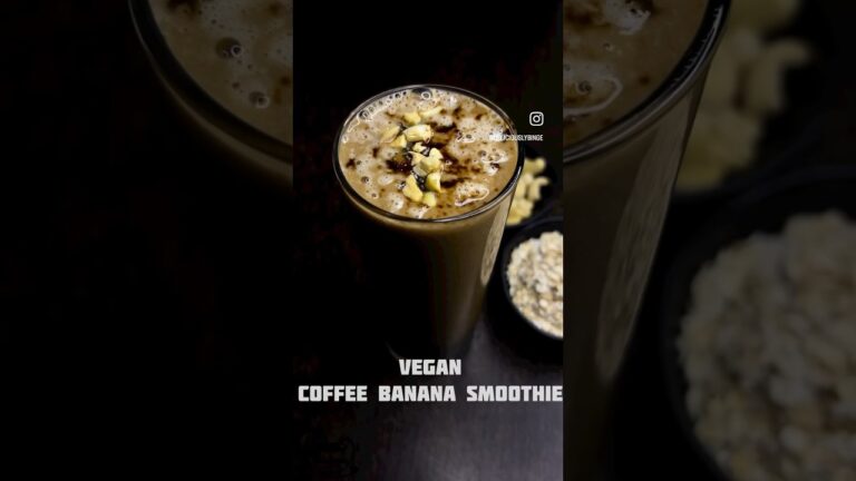 Coffee Banana smoothie | Vegan recipe